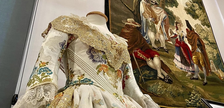 El Museo de la Seda de València expone en la Real Fábrica de Tapices auténticas joyas de la sedería valenciana